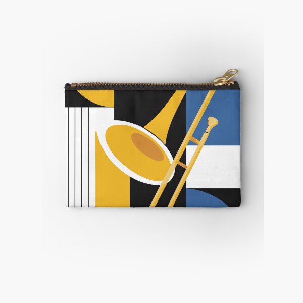 Item preview, Bauhaus Trombone Art, Mid-Century Modern Music Decor designed and sold by Studio pod Burom.
