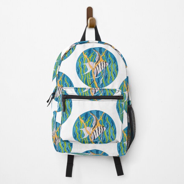 Item preview, Between the Reeds – Kintsugi Angelfish Watercolour | Ripple and Reflection Series designed and sold by newsuept25.art.