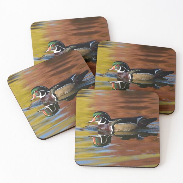Item preview, Wood Duck in Autumn Reflection designed and sold by Wondersofwhimsy.