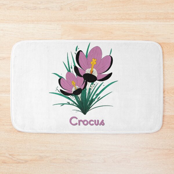 Item preview, Whimsical Crocus Flower Illustration designed and sold by ForeverPrintsOK.