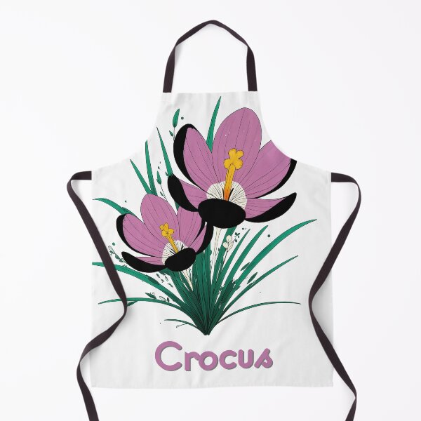 Item preview, Wall Art - Postcard - Whimsical Crocus Flower Illustration designed and sold by ForeverPrintsOK.