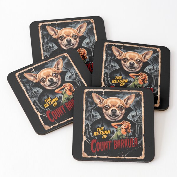 Item preview, Halloween Count Barkula Chihuahua Vampire Dog Retro designed and sold by d247.