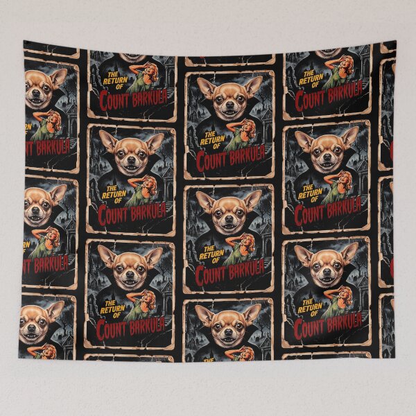 Item preview, Halloween Count Barkula Chihuahua Vampire Dog Retro designed and sold by d247.