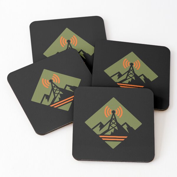 Item preview, Ham Radio Logo Mountain Antenna Signal Outdoor Adventure designed and sold by AnnSign.