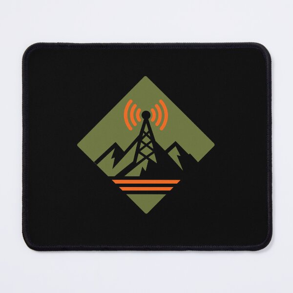 Item preview, Ham Radio Logo Mountain Antenna Signal Outdoor Adventure designed and sold by AnnSign.