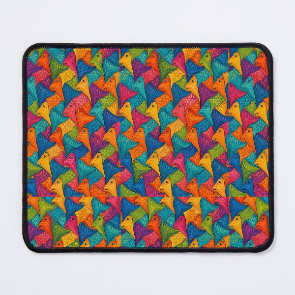 Item preview, Colorful Bird Tessellation Pattern – Vibrant Geometric Art designed and sold by vinothmech53.