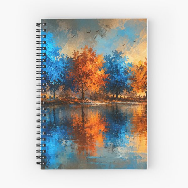 Item preview, Echoes of Gold and Sapphire - Blue and Gold Landscape Art designed and sold by Joey Santiago.