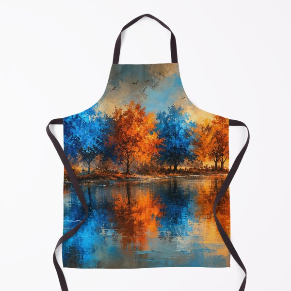 Item preview, Echoes of Gold and Sapphire - Blue and Gold Landscape Art designed and sold by Joey Santiago.