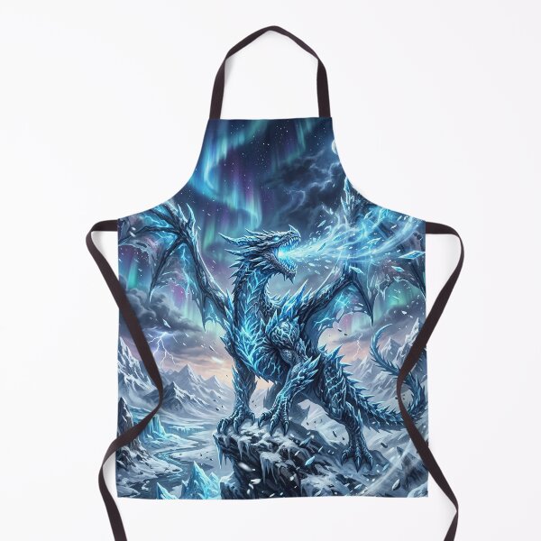 Item preview, Frost Dragon Perched on Snowy Mountain Peak designed and sold by Lucid Dream Pixel.