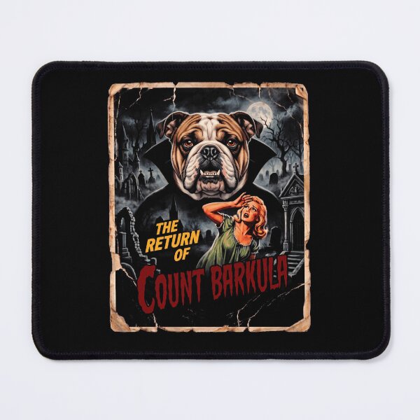 Item preview, Halloween Count Barkula Bulldog Vampire Poster designed and sold by d247.