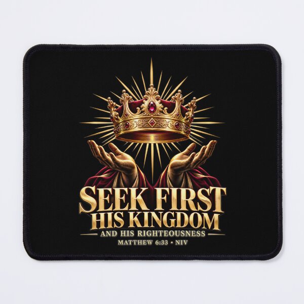 Item preview, Seek First His Kingdom Matthew 6:33 Christian Design designed and sold by ChristianLife.