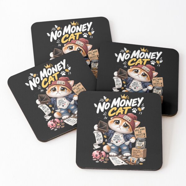 Item preview, No Money Cat  designed and sold by Meow Story .