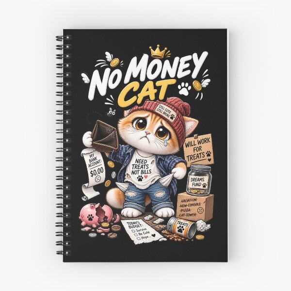 Item preview, No Money Cat  designed and sold by Meow Story .