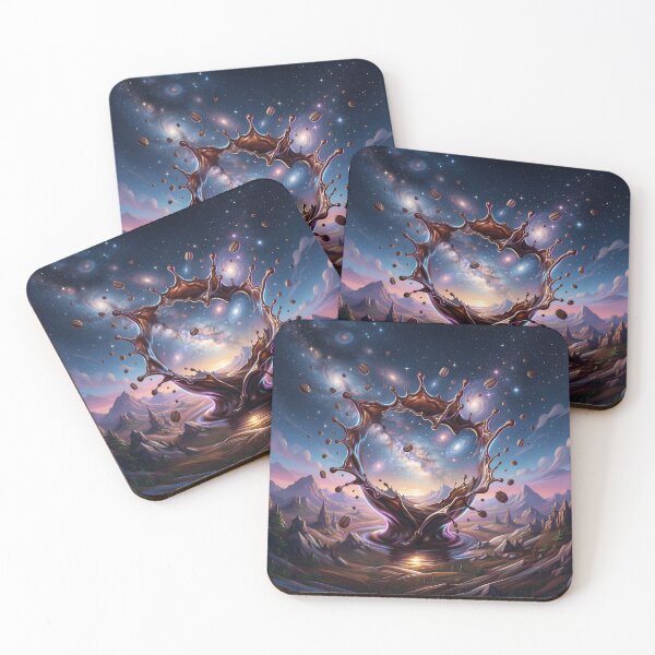Item preview, Cosmic Coffee Splash – Surreal Galaxy Fantasy Artwork designed and sold by Marcu Ioachim.