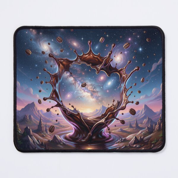 Item preview, Cosmic Coffee Splash – Surreal Galaxy Fantasy Artwork designed and sold by Marcu Ioachim.