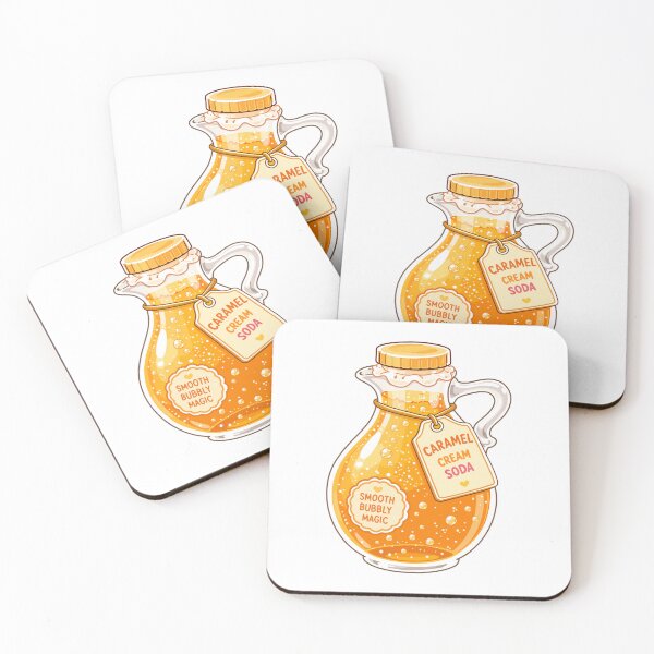 Item preview, Cute Caramel Cream Soda Clipart PNG designed and sold by KJackArtwork.