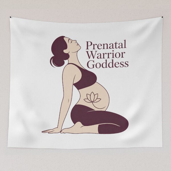 Item preview, Prenatal Warrior Goddess Plum Cream Camel Piece designed and sold by 108stillness.