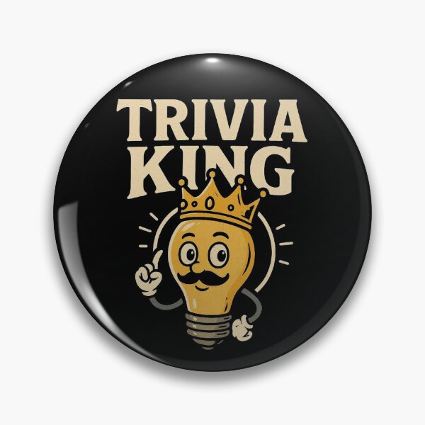 Item preview, Trivia King Funny Quiz Night Champion Knowledge Lover Design. designed and sold by The-T-In-Retro.