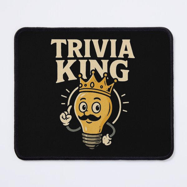 Item preview, Trivia King Funny Quiz Night Champion Knowledge Lover Design. designed and sold by The-T-In-Retro.