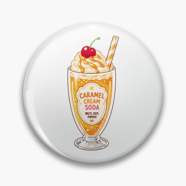 Item preview, Cute Caramel Cream Soda Clipart PNG designed and sold by KJackArtwork.