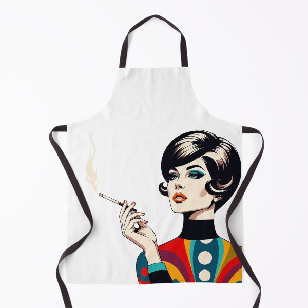 Item preview, Retro Smoking Woman Mod Fashion Vintage Glamour Portrait. designed and sold by Spark2Seduction.