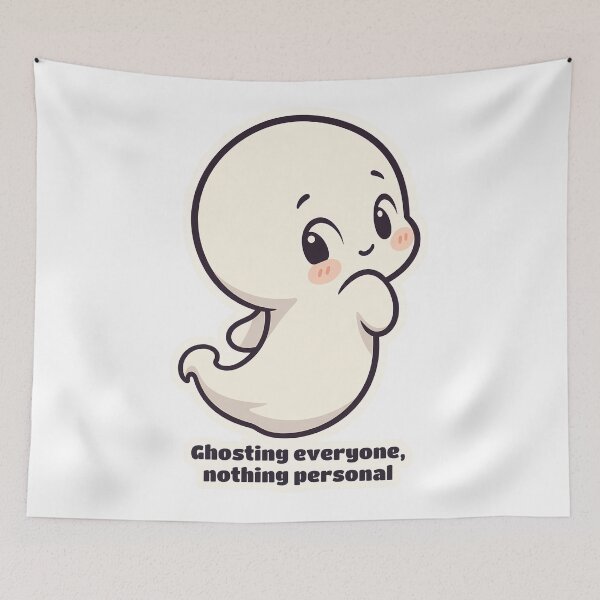 Item preview, Introvert Ghost - Ghosting Everyone, Nothing Personal designed and sold by OuqCreations.