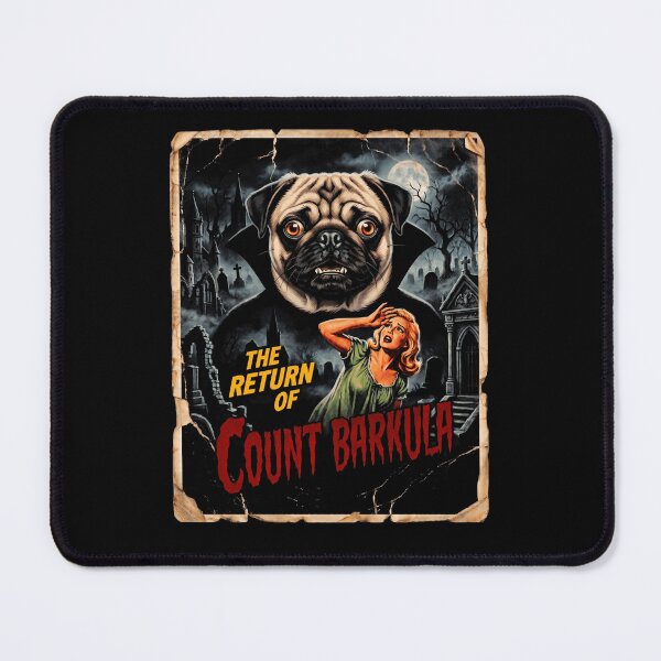 Item preview, Halloween Count Barkula Pug Vampire Horror designed and sold by d247.