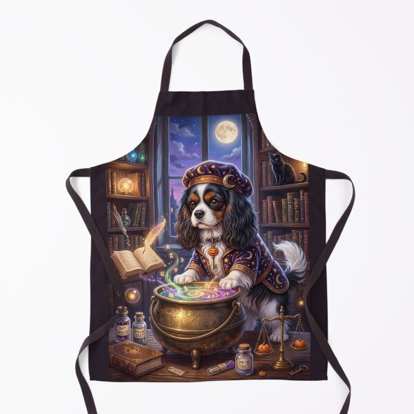 Item preview, Cavalier King Charles Spaniel Wizard Dog – The Little Alchemist designed and sold by ManJiangHong.