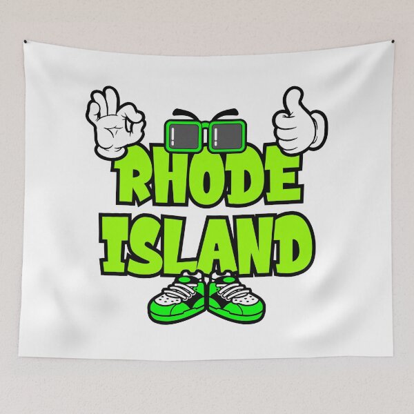 Item preview, RHODE ISLAND Typography Funny Vintage designed and sold by NFTWords.