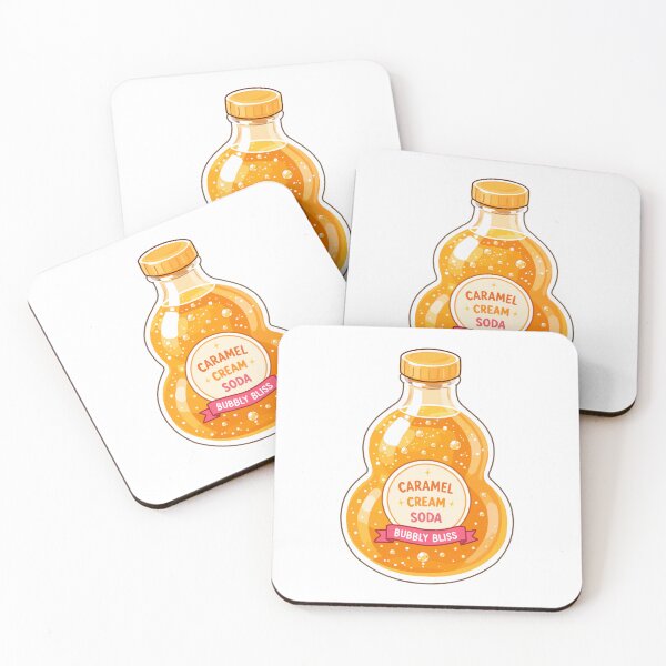 Item preview, Cute Caramel Cream Soda Clipart PNG designed and sold by KJackArtwork.