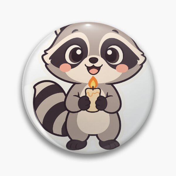 Item preview, Unhinged Raccoon Holding a Candle at Night designed and sold by OuqCreations.