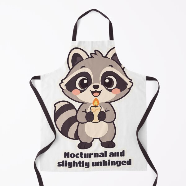 Item preview, Unhinged Raccoon Holding a Candle at Night designed and sold by OuqCreations.