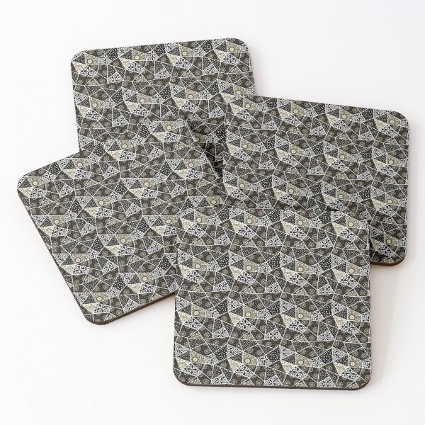 Item preview, Black White and Gold Geometric Patchwork designed and sold by Vac1.