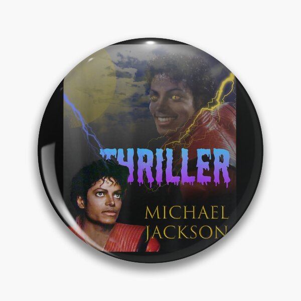 Item preview, Michael Jackson Thriller Moon Lightning Yellow Eyes Horror Album Cover Style designed and sold by QliumoPery.