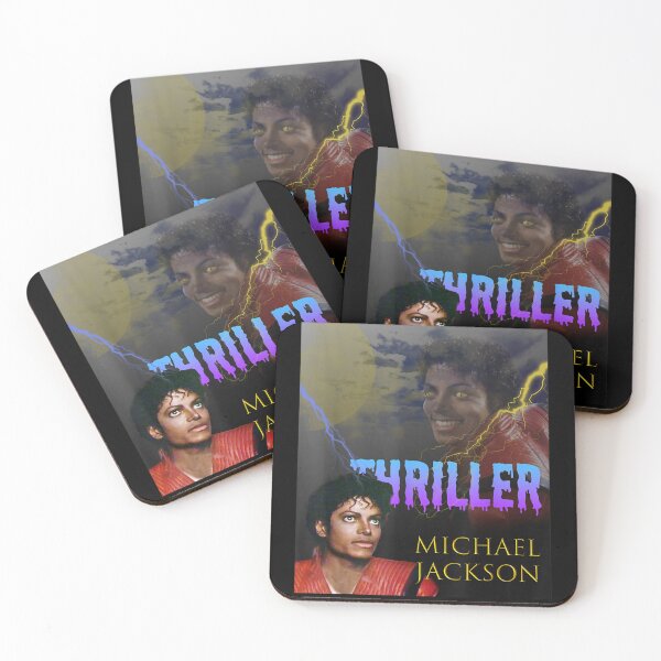 Item preview, Michael Jackson Thriller Moon Lightning Yellow Eyes Horror Album Cover Style designed and sold by QliumoPery.