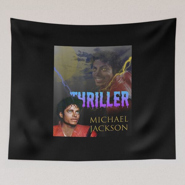 Item preview, Michael Jackson Thriller Moon Lightning Yellow Eyes Horror Album Cover Style designed and sold by QliumoPery.