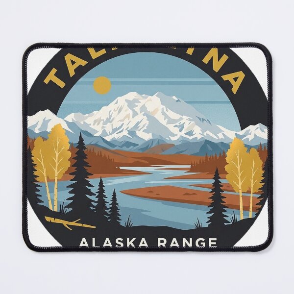 Item preview, Talkeetna Alaska Autumn Denali Circle Travel Badge Sticker designed and sold by DetourDgn.
