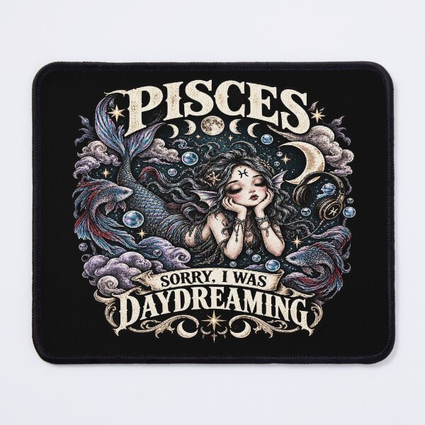Item preview, Pisces Zodiac Gothic Mermaid Sorry I Was Dreaming designed and sold by TheInkRaven.