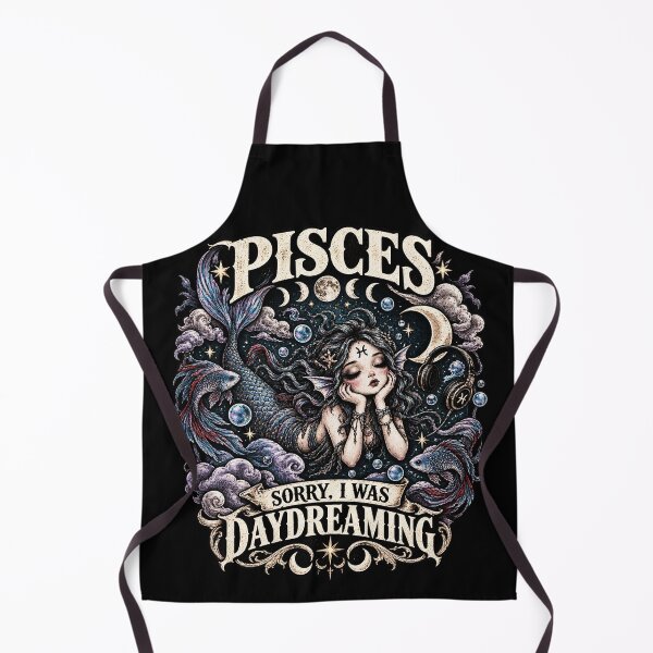 Item preview, Pisces Zodiac Gothic Mermaid Sorry I Was Dreaming designed and sold by TheInkRaven.