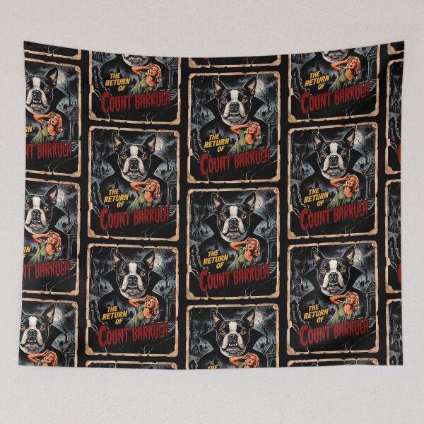 Item preview, Halloween Count Barkula Boston Terrier Vampire designed and sold by d247.