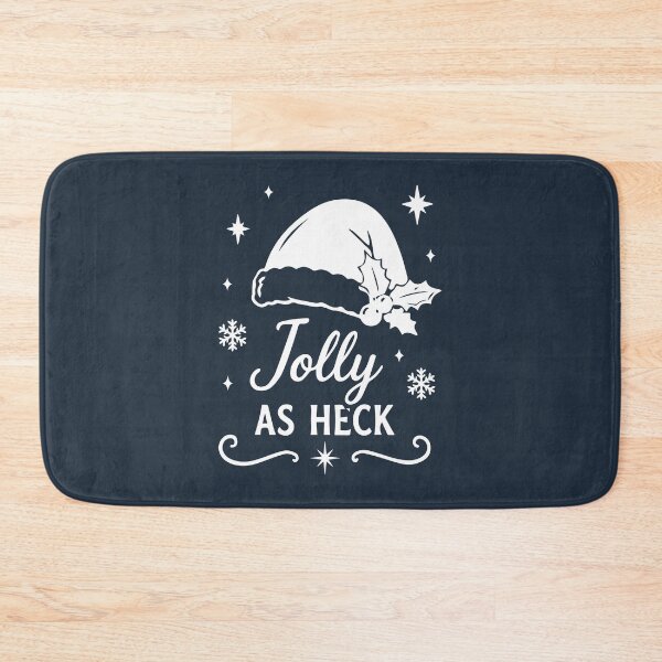 Item preview, Jolly As Heck – Santa Hat Christmas Art designed and sold by Tklezardesigns.
