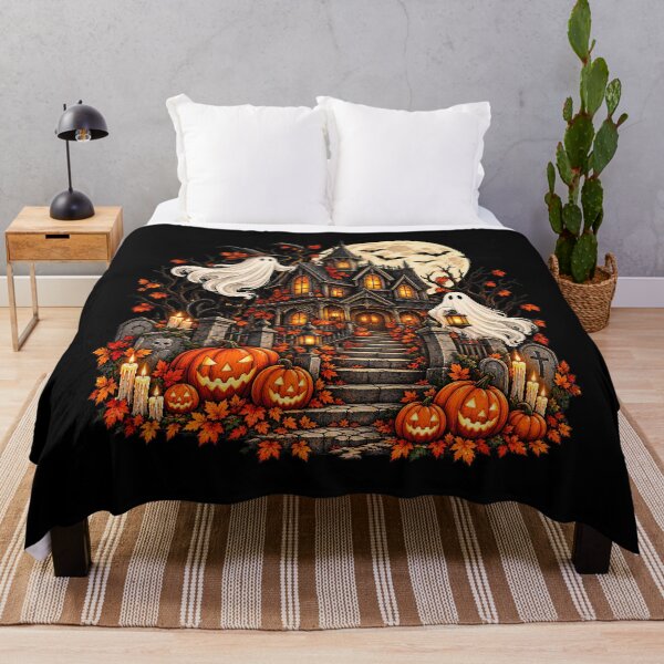 Item preview, Spooky Haunted House Halloween designed and sold by MysticCanvasAi.