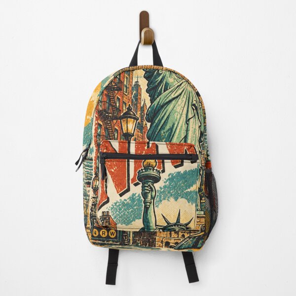 Item preview, New York Vintage Travel Poster designed and sold by The Wicked Herbarium.