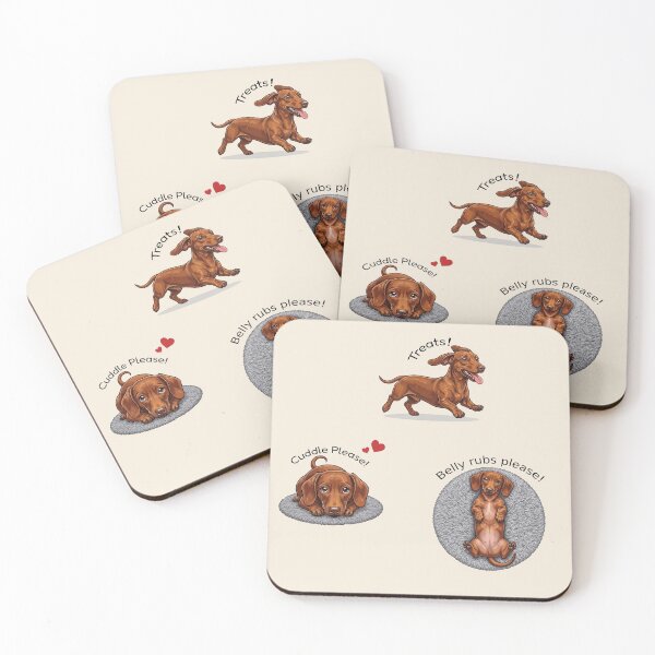 Item preview, Dachshund Daily Life Puppy Sticker Pack designed and sold by The-NOKU-Co.