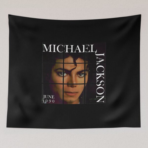 Item preview, Michael Jackson Close Up Face Grid June 1990 Portrait Classic Pop Icon designed and sold by QliumoPery.
