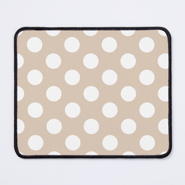 Item preview, Large white polka dots on beige designed and sold by Nolan6.