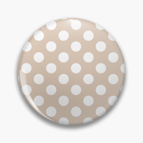 Item preview, Large white polka dots on beige designed and sold by Nolan6.