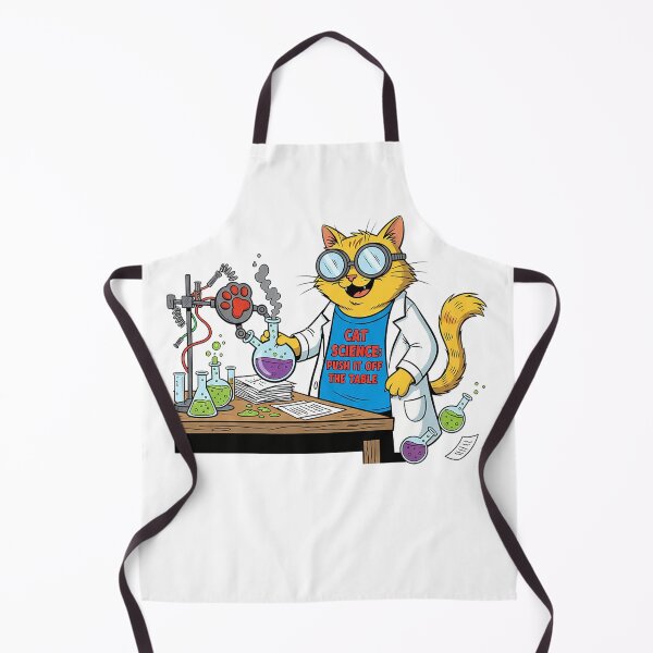 Item preview, Cat Science Push It Off The Table Orange Tabby Lab Cat Design designed and sold by cannsuh.