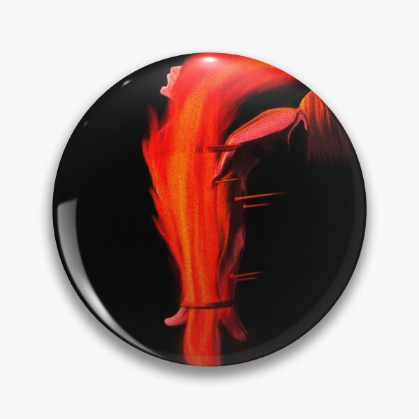 Item preview, Dark Fantasy Letter F Fiery Art⁠ designed and sold by a1-x.