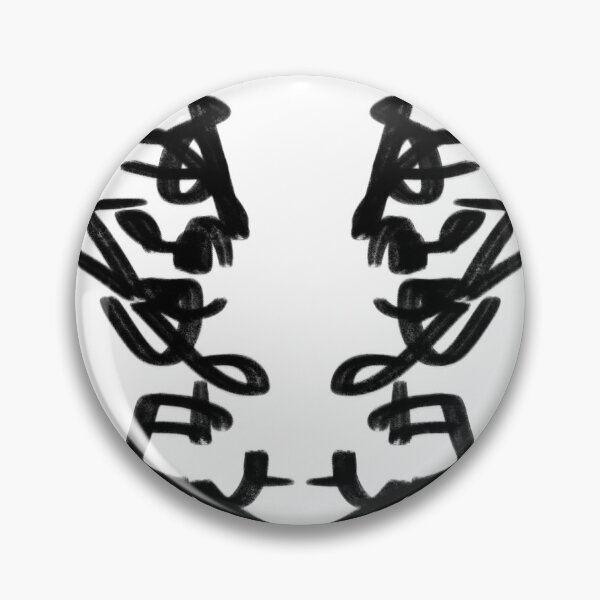 Item preview, Symmetrical Calligraphy Abstract Black Line designed and sold by ZMKAndInk.